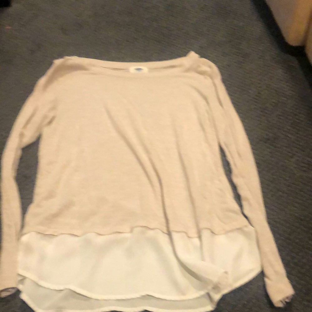 Light pink with white bottom